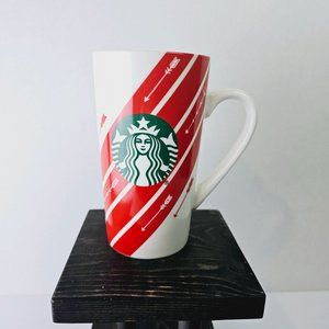 Starbucks 2020 Valentines Arrow Tall Coffee Tea Hot Drink Ceramic Mug, 16 Ounce